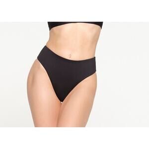 SKIMS Black Onyx Signature Swim Mid Waist Bottoms NWT Women's Size XS